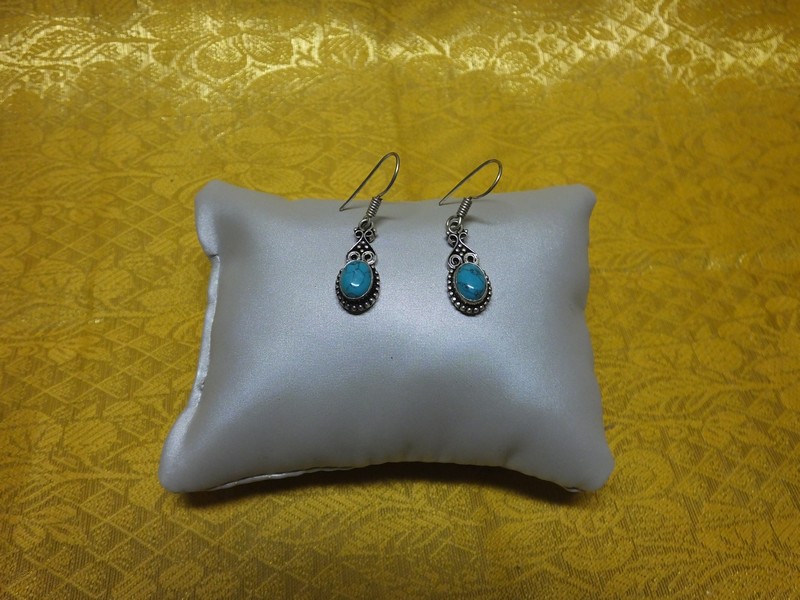 Boucles d'oreilles en Argent avec Turquoise • Marc Orian